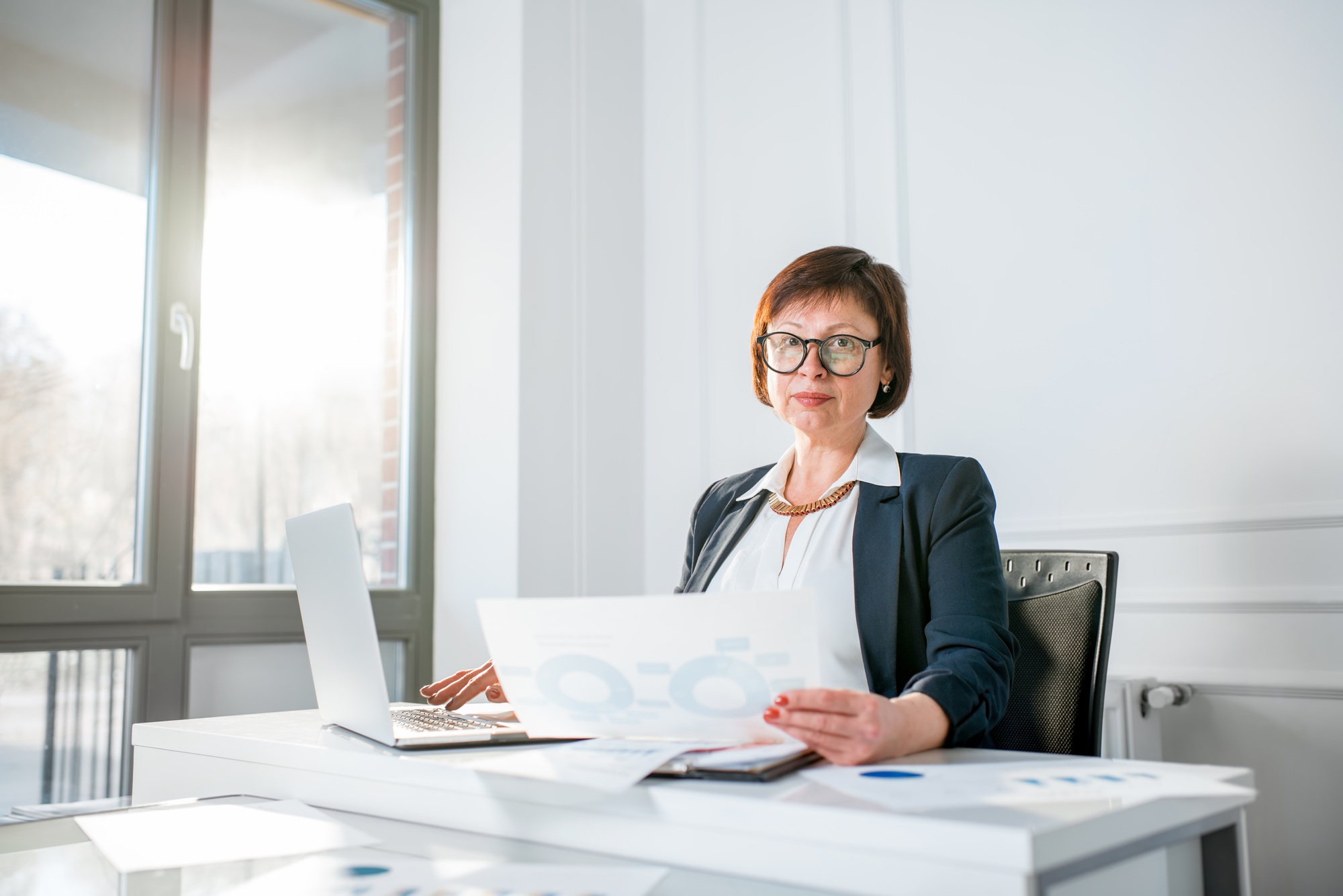 Senior woman at the office